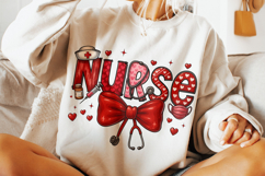 Nurse Valentine's Day PNG, Nurse Mom PNG, Xoxo PNG, Love PNG Product Image 2