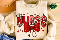 Nurse Valentine's Day PNG, Nurse Mom PNG, Xoxo PNG, Love PNG Product Image 4