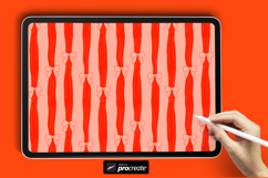 Bow Pattern Procreate Brush