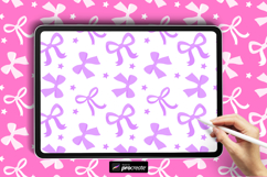 Coquette Bow Pattern Procreate Brush