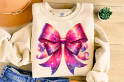 Pink Glitter Coquette Bow PNG, Coquette Bow PNG, Pink Ribbon Product Image 3
