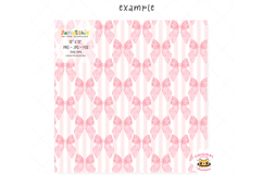 Preppy Coquette Pink Bow Seamless Pattern PNG, UV DTF print Product Image 3