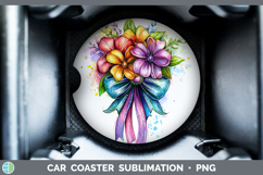 GorgeousCoquette Bow Car Coaster design.