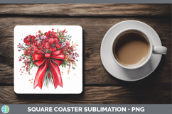 GorgeousCoquette Bow Square Coaster design.