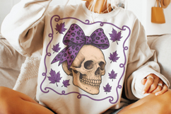 Halloween Skull Coquette Bow PNG, Halloween PNG, Fall PNG Product Image 3