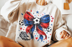 Soccer Coquette Bow PNG Sublimation, Soccer Mom PNG, Sports Product Image 3