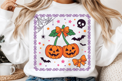 Coquette Bow Spooky Pumpkin PNG Product Image 3