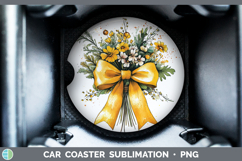 GorgeousCoquette Bow Car Coaster design.