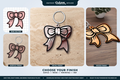 Coquette Bows Keychain SVG Product Image 2
