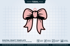 Coquette Bows Keychain SVG Product Image 3