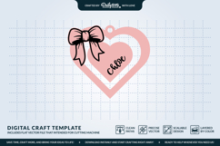Personalized Coquette Bow Keychain SVG Product Image 3
