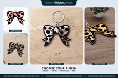 Coquette Bows Keychain SVG Product Image 2