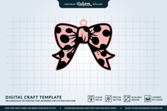 Coquette Bows Keychain SVG Product Image 3