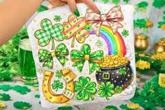 Coquette Bow St Patrick's Day PNG, Shamrock PNG, Irish PNG Product Image 3