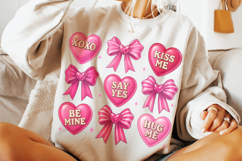 Valentine Coquette PNG, Valentine's Day PNG, Be Mine, Xoxo Product Image 2