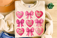 Valentine Coquette PNG, Valentine's Day PNG, Be Mine, Xoxo Product Image 3