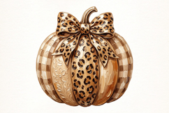 Coquette Brushstroke Pumpkin PNG Product Image 1