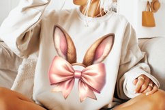 Easter Coquette Bow PNG, Easter Bunny PNG, Happy Easter PNG Product Image 2