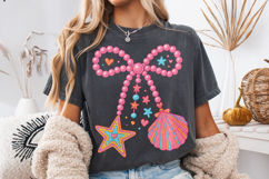 Summer Clam Coquette PNG, Preppy Summer PNG, Summer Vibes Product Image 1