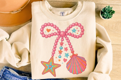 Summer Clam Coquette PNG, Preppy Summer PNG, Summer Vibes Product Image 4