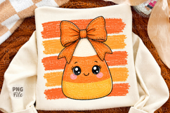 Coquette Candy Corn Png,Cute Spooky Season Png Product Image 1