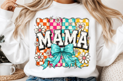 Coquette Checkered Mama Png Product Image 3