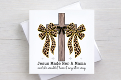 Coquette Christian Mama PNG, Jesus Made Her A Mama Product Image 2