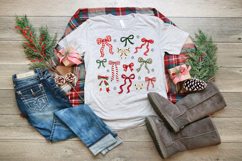 Christmas Bow PNG, Coquette Christmas PNG Product Image 5