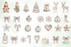 Coquette Christmas Clipart Sublimation Product Image 7