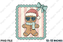 Coquette Christmas Frame Sublimation Product Image 1