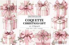 Coquette Christmas Gift Clipart Bundle Product Image 1