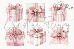 Coquette Christmas Gift Clipart Bundle Product Image 4