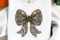 Coquette Christmas Light Bow png Product Image 2