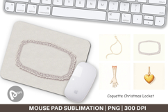Christmas Coquette Locket Mouse Pad Product Image 1