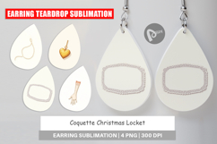 Christmas Coquette Locket Earring Product Image 1