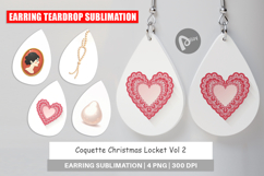 Christmas Coquette Locket Earring Product Image 1