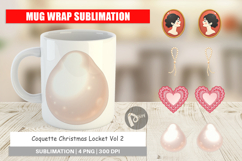 Christmas Coquette Locket Mug Wrap Product Image 1