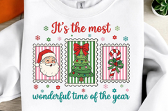 Coquette Christmas Png, Merry and Bright Png Product Image 1