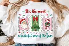 Coquette Christmas Png, Merry and Bright Png Product Image 2