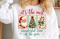 Coquette Christmas Png, Merry and Bright Png Product Image 2