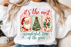 Coquette Christmas Png, Merry and Bright Png Product Image 3