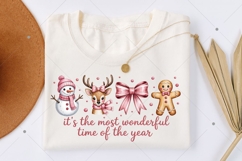 Coquette Christmas PNG, It's the most wonderful time of the Product Image 2