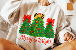 Merry And Bright PNG, Holiday PNG, Christmas Tree PNG, Santa Product Image 3
