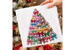 Coquette Christmas Tree PNG Bows collage Tree PNG Product Image 1