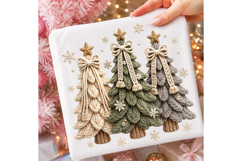Coquette Christmas Tree Rhinestone Png Product Image 1