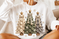 Coquette Christmas Tree Rhinestone Png Product Image 3