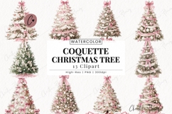 Coquette Christmas Tree Clipart Bundle Product Image 1