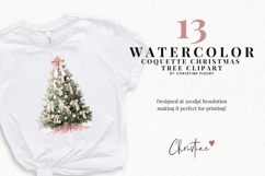 Coquette Christmas Tree Clipart Bundle Product Image 2