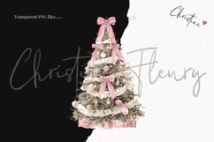 Coquette Christmas Tree Clipart Bundle Product Image 3