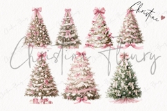 Coquette Christmas Tree Clipart Bundle Product Image 5